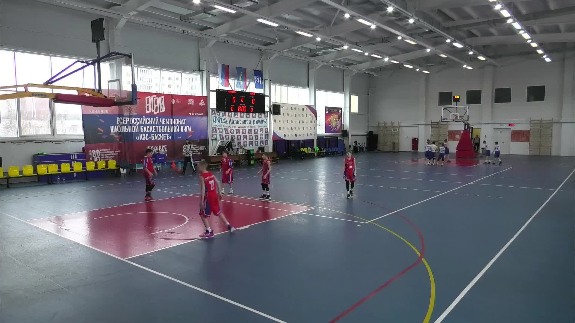 Первенство Мурманской области по баскетболу среди юношей до 13 лет  (Второй день)