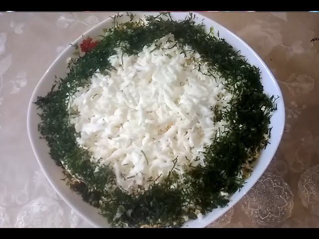 Очень вкусный салат с куриной печенью