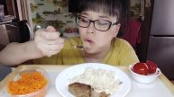Мукбанг | Домашние котлеты с рисом | Обо всём и ни о чем