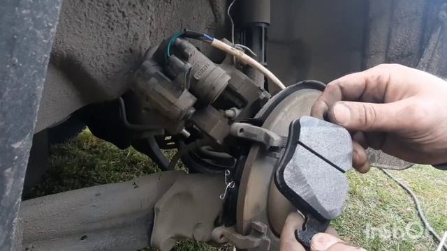 Замена задних колодок skoda kodiaq без Васи, своими руками.