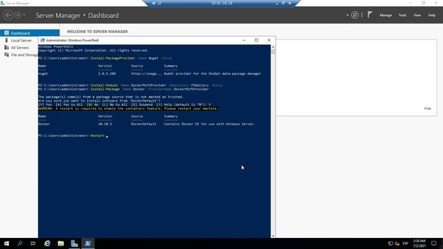 (Microsoft Azure) Como virtualizar un conteiner en Windows Server 2019 (Docker)