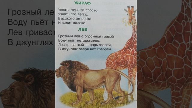Животные и птицы Африки. Стихи Владимира Степанова.