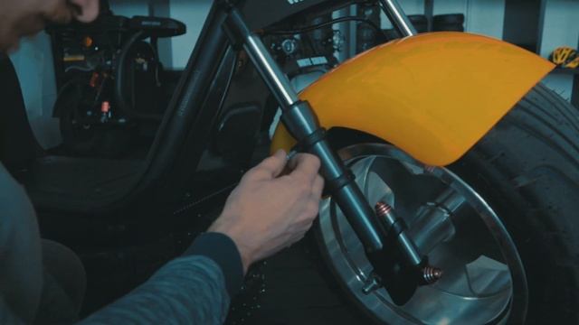 Установка переднего колеса + крыла на WS-citycoco 2.0 ( Pro 2000w, Pro MAX 3000w, Pro Trike 2000W).