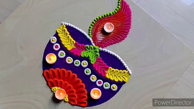 #1408 Diwali dhanteras rangoli designs   Deepavali deepam rangoli