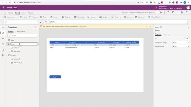 Power App and SQL Server Integration