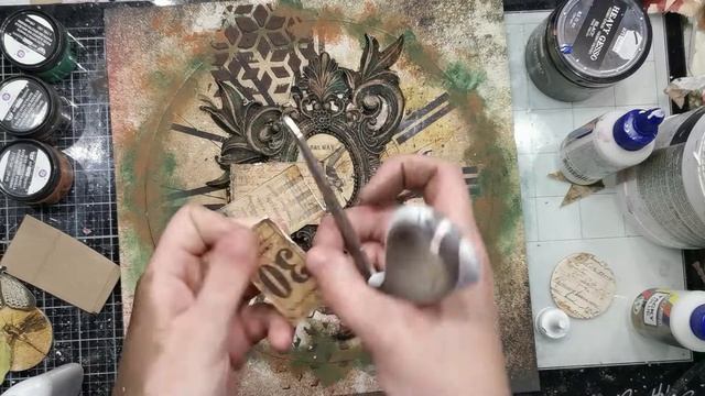 Mixed Media Layout TUTORIAL / Мастер-класс / #dies_Fantasy