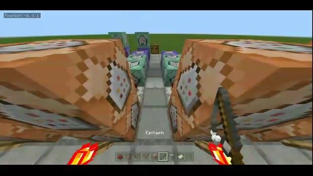 MCPEMCBE JOJO command block tutorial  King Crimson Basic Command  Stand Leap