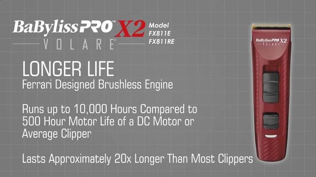 BaBylissPRO Volare Ferrari-Designed Engine Clipper