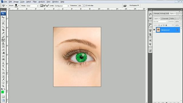 How to change eyes color in photoshop, cs3,cs4,cs5
