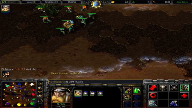 warcraft 3 4v4RT live gamplay by Firelord0.1 19