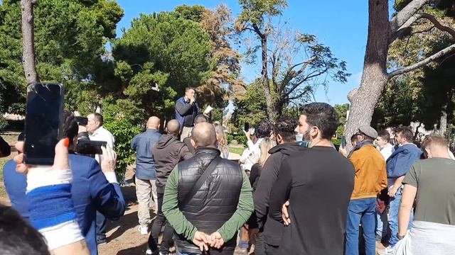 intervento alla manifestazione dellavvocato Lillo Musso Ass. 1000 avvocati per la costituzione