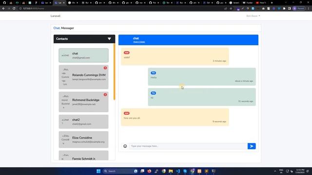 Real Time Chat Application Using Laravel