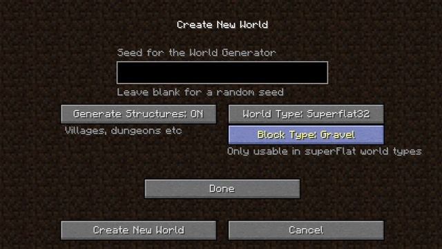 Minecraft Mods - SUPERFLAT PLUS Mod ! Build Deep on Custom World !
