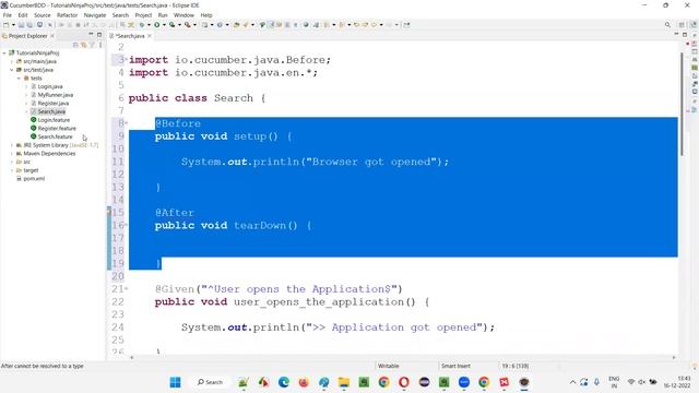 Hooks in Cucumber (Cucumber BDD - Part 28)