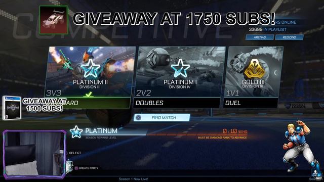 ROCKET LEAGUE GIVEAWAYS - FOREST GREEN OCTANE AT 1750 SUBS - ITEMS EVERY 10 SUBS - PS4 - WRLSE #128