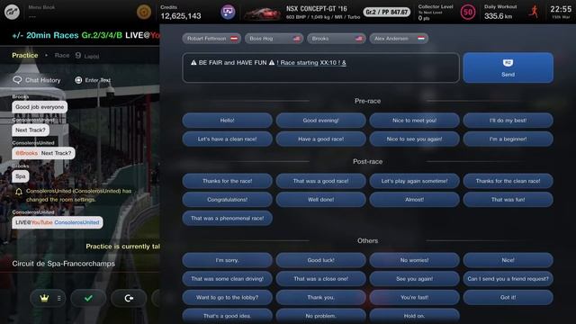 GT7 @PS5 ? Open Lobby Racing Live ?Gr.2/3/4/B BoP? ? By #ConsolerosUnited