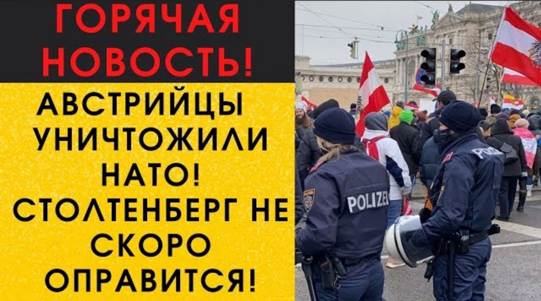 Австрийцы уничтожили НАТО! Столтенбергу понадобится время чтобы оправится после такой пощёчины!