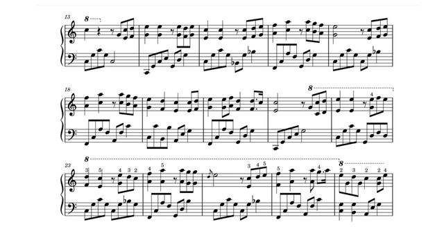 You are my Sunshine  - Piano Music Sheet - 피아노악보 - by SangHeart Play