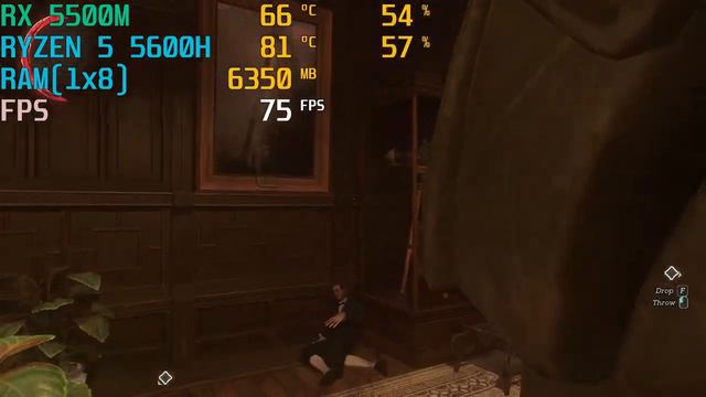 MSI BRAVO 15 RYZEN 5 5600H RX 5500M DISHONORED 2 GAMEPLAY -Check Description For Important Info.
