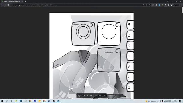 Manual De Instrucciones secadora Candy CS H10A2DE-S PDF ???