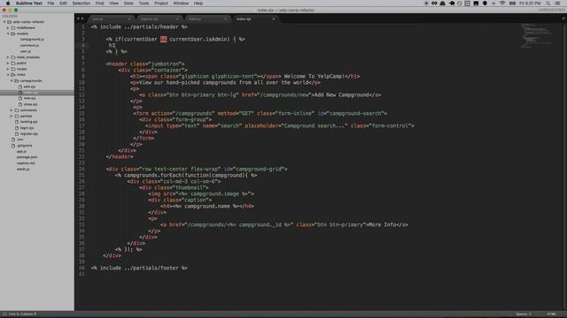 Admin User Role Authorization - YelpCamp Tutorial