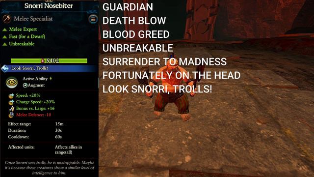 SNORRI NOSEBITTER:TOTAL WAR WARHAMMER 3 MOD