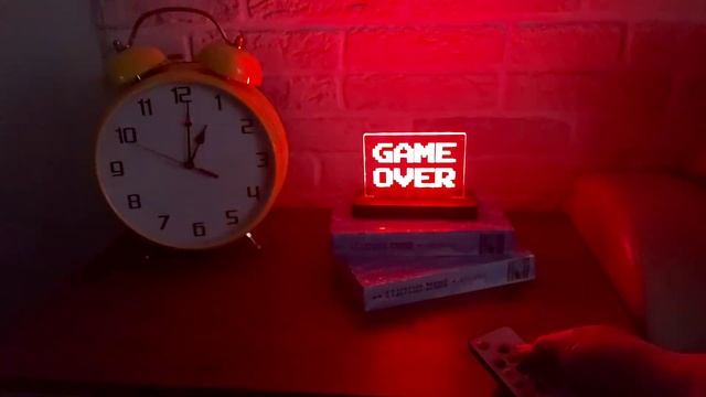 Game Over светодиодный ночник