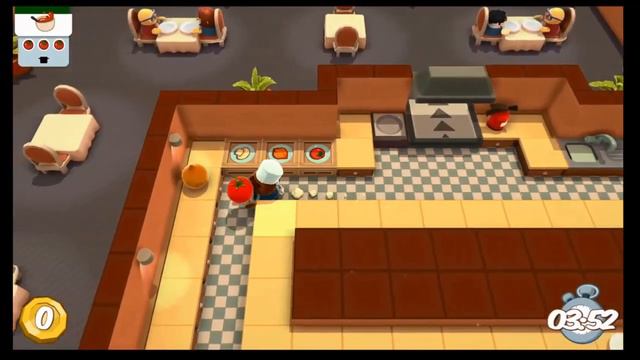 16 Minutes of Overcooked (solo) Gameplay