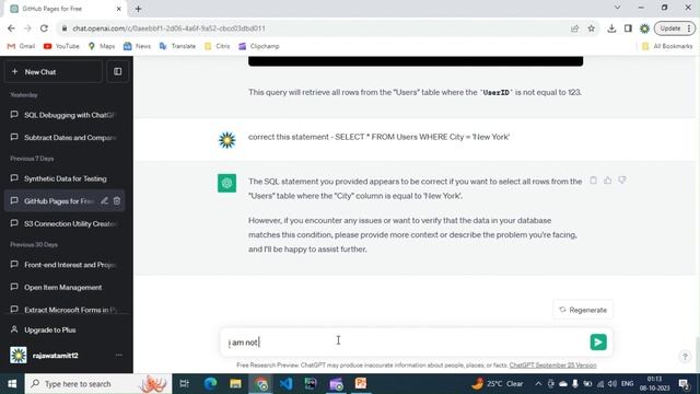 SQL Debugging made easy with ChatGPT