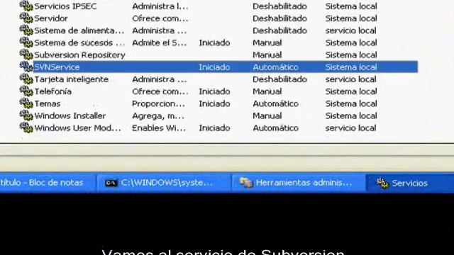 VideoTutorial - Instalacion y Configuracion de SVN - Parte02