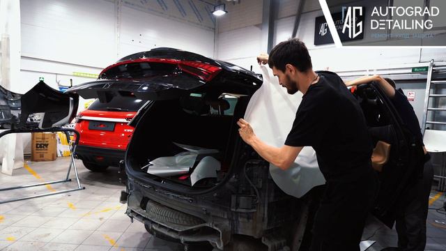 Из чёрного в белый перламутр Hyundai Santa Fe
