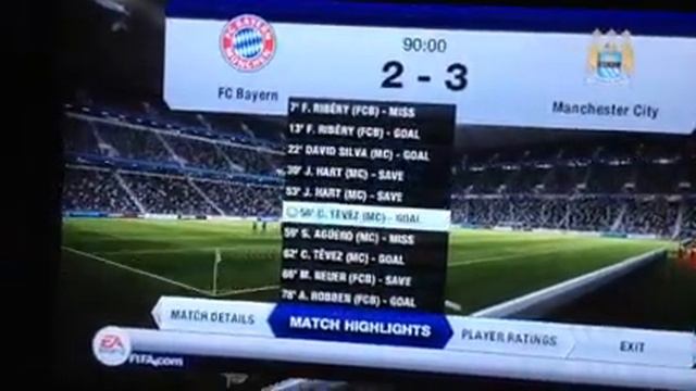 FIFA 13 Xbox 360 3-2 win nice goals