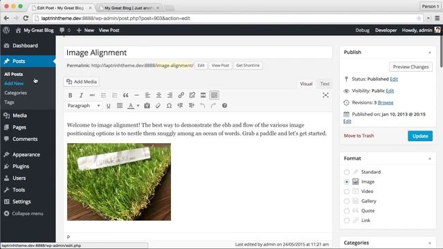 [Lập trình theme WordPress - 09] Code cho Post Format