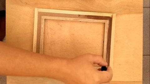 Фоторамка из ракушек