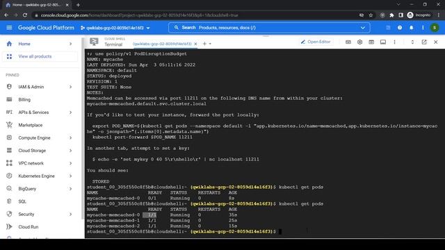 Deploying Memcached on Kubernetes Engine | GSP116 | Facilitator Program 22 | Step by Step Guide |