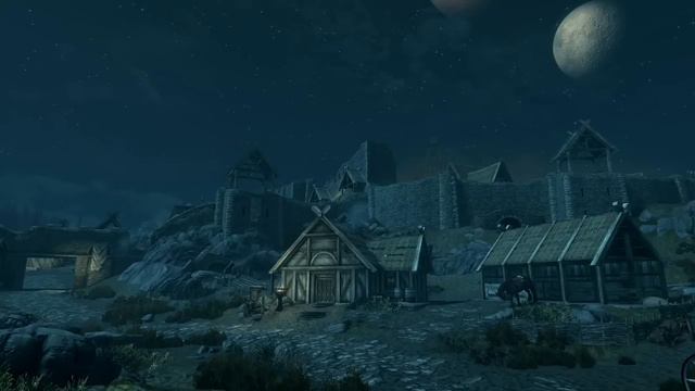 Skyrim - Music & Scenery (NO COMMENTARY) Atmospheric Cities & Holds