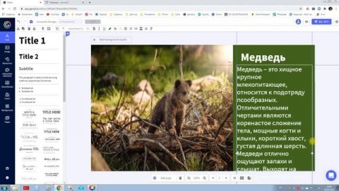 Как сделать слайд-шоу в web сервисе Genially? Как настроить время показа слайда?