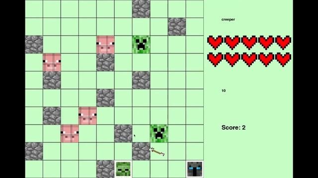Ronits Minecraft Grid Game