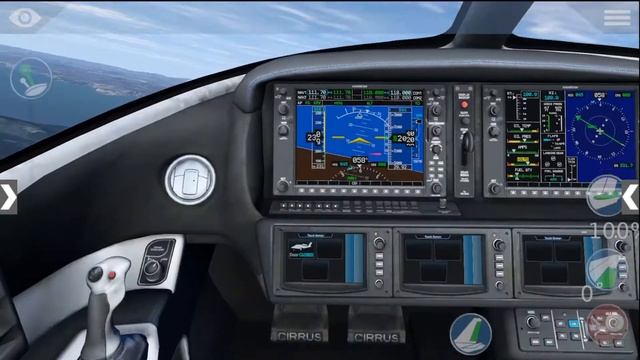 LANDING Cirrus Jet with Autopilot (failed)