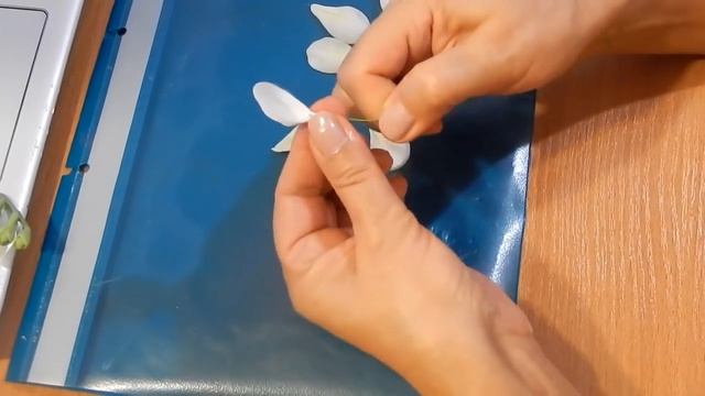 2 часть. МК Фрезия из холодного фарфора.от Елена. Мое творчество, дом и сад.