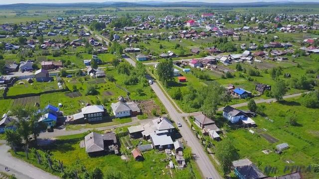Верхняя Тура лето с высоты птичьего полёта