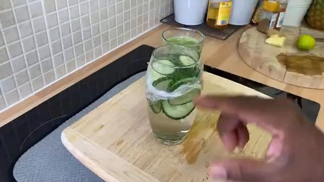 Cucumber juice for  High blood pressure, Ginger,lime Cheyenne pepper ,cinnamon powder cucumber!!