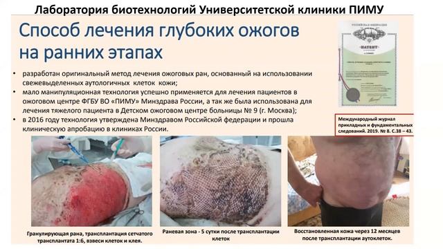 Школа молодых учёных: Кашина А.В. - Регенеративная медицина