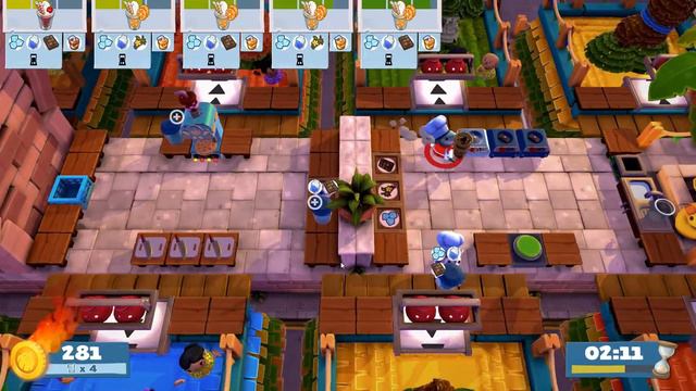 [Overcooked2] SEASON PASS :: Sun's Out Buns Out 1-2 ⭐⭐⭐