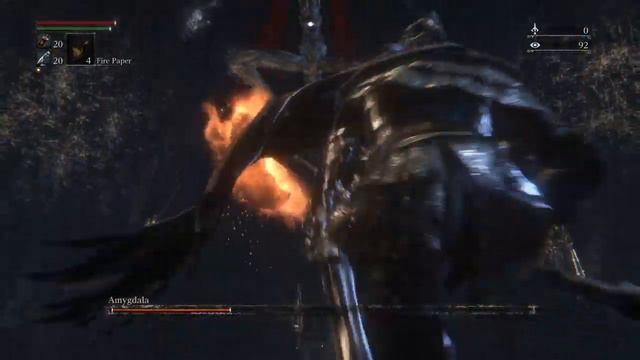 Bloodborne - Amygdala Defiled Chalice Dungeon Boss Fight (720p HD)