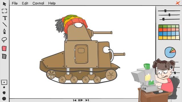 Speedpaint (Рисуем танк M3Lee из игры WOT)