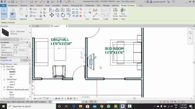 Component in Revit Architecture #15th | Revit 2020 for Beginners