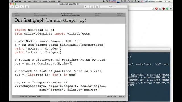 3D graphs with NetworkX VTK and ParaView - Alex Razoumov - May 24 2016