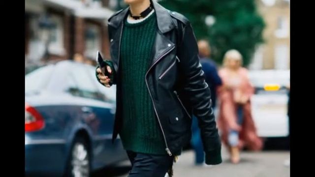 С чем носить кожаную куртку: street style на Неделе моды в Лондоне