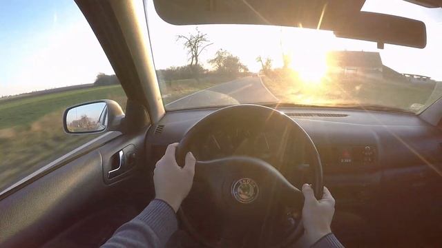 Skoda Octavia 1.9 TDI 66 kW (2004) - Sunset POV Drive + Top Speed + Acceleration 0 - 130 km/h